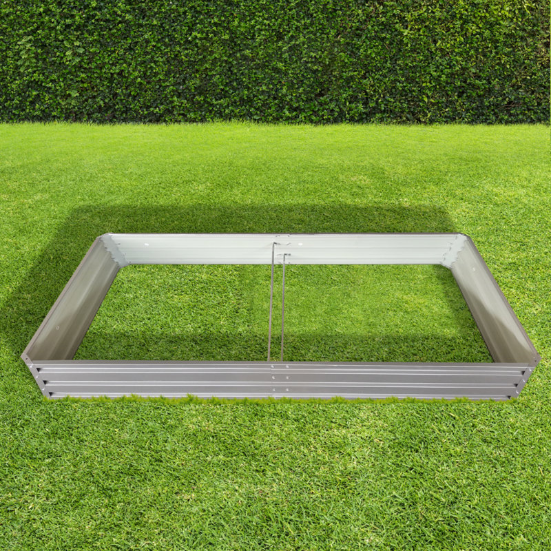 Galvanized Raised Garden Bed, Outdoor Planter Garden Boxes Large Metal Planter Box For Gardening Vegetables Fruits Flowers, 1