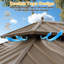 24 pi L 14 pi. D Pavillon de jardin en aluminium avec double toit