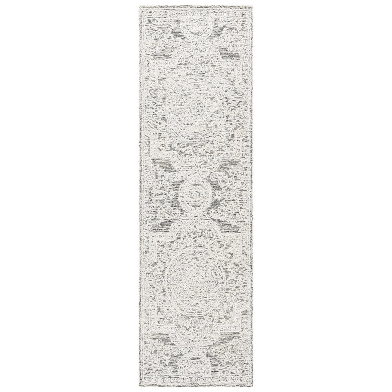 Jablon Abstract Hand Tufted Wool Oriental Rug, Runner 2'3" x 8'