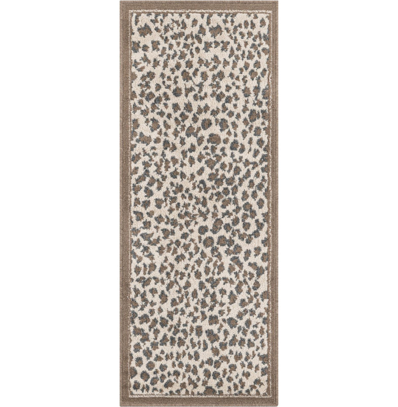 Tapis Pardus Teonni, Tapis de couloir 2 pi x 5 pi 1 po, Brown
