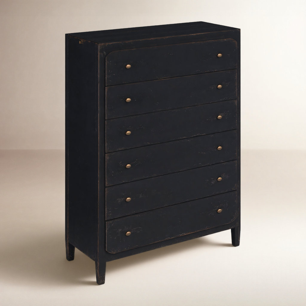Chamberlain 6 - Drawer Dresser, Black