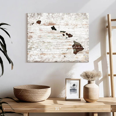 " Hawaii Home Map " Print