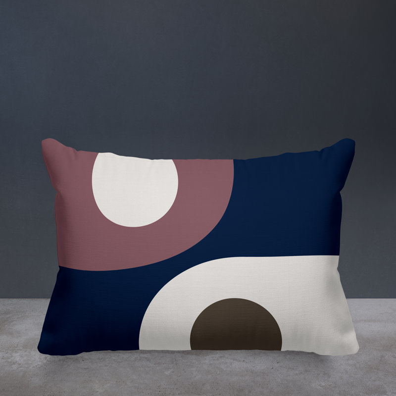 Pitto Outdoor Reversible Throw Pillow, Mauve