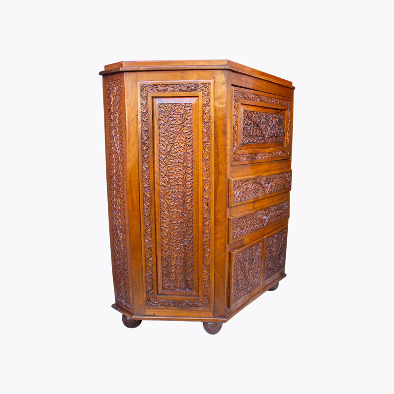 Kephart 104cm Solid Wood Mini Bar
