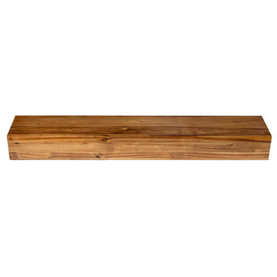 Elements Acacia Wood Mantel Gloss Finish, 45IN
