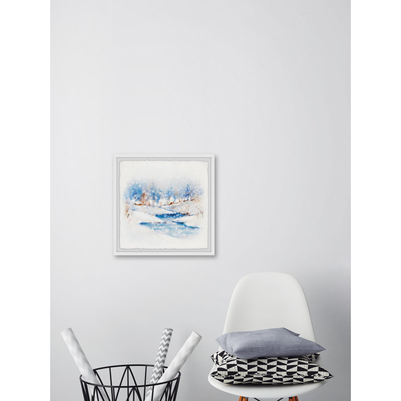 «Winter Stream», reproduction encadrée, H 32 po x l 32 po x P 1,5 po
