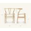 Fauteuil Wishbone, teinture blanche