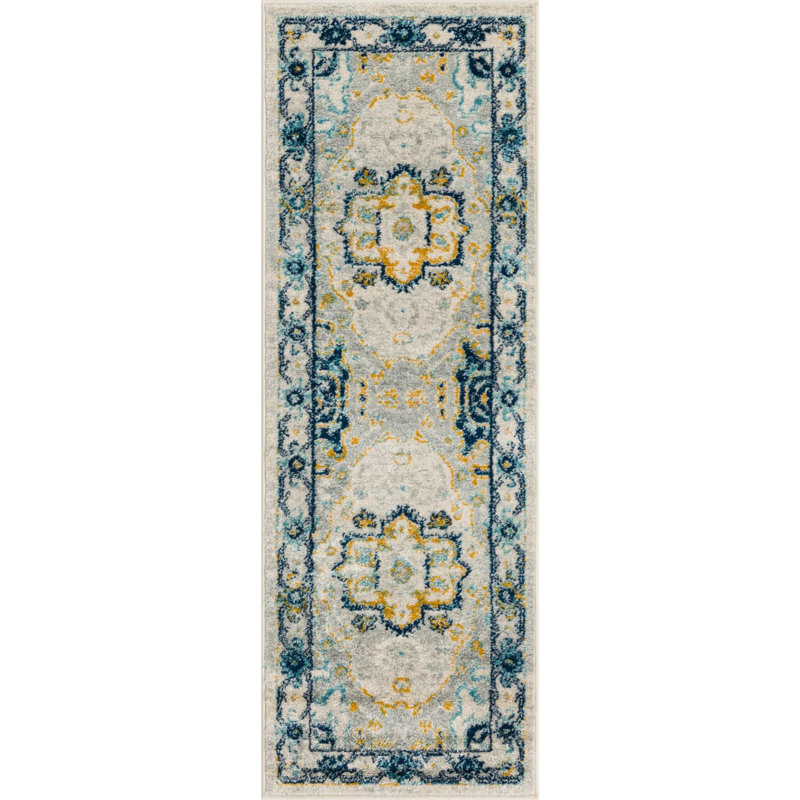 Ikat Indoor Rug, Runner 2' x 6'