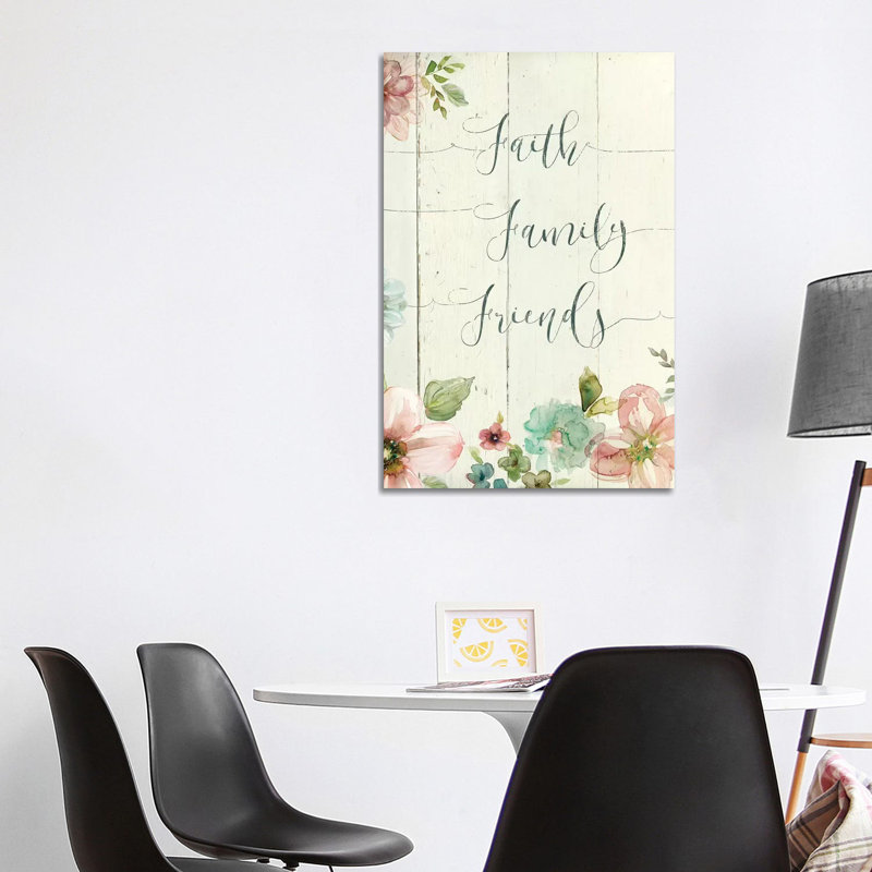 Faith Family Friends - Wrapped Canvas Gallery-Wrapped Canvas Giclée, 101.6 cm H x 66.04 cm W
