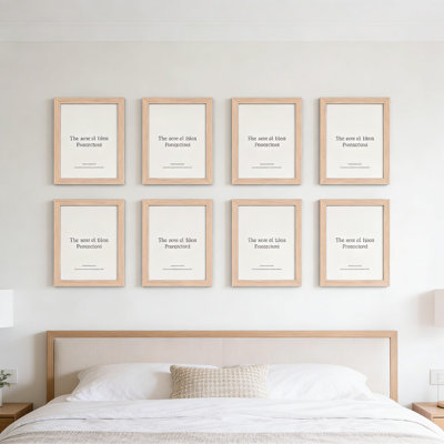 Cadres 4 x 6 en bois de chêne avec verre perspex pour table ou mur - Orientation horizontale et verticale pour photos, œuvres d'art et affiches