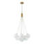 Lustre à bulles en verre opale à intensité variable 13 lumières Quinshay