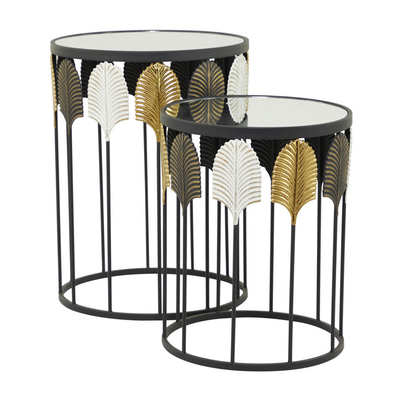 Glass Top End Table Set