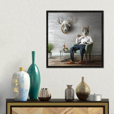 Home Fairytale: Big Bad Wolf by Spielsinn Design - Gallery-Wrapped Canvas Giclée on Canvas