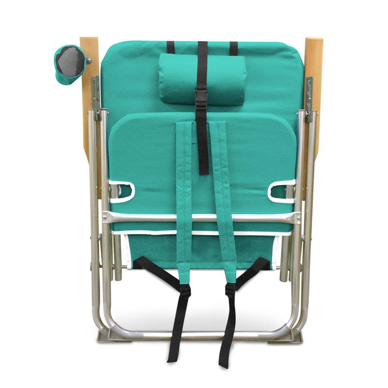 Chaise de plage inclinable, Bleu sarcelle