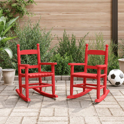 Poplar Wood Rocking Chair