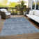 Machine Washable Indoor/Outdoor Chantille ACN1170 Blue