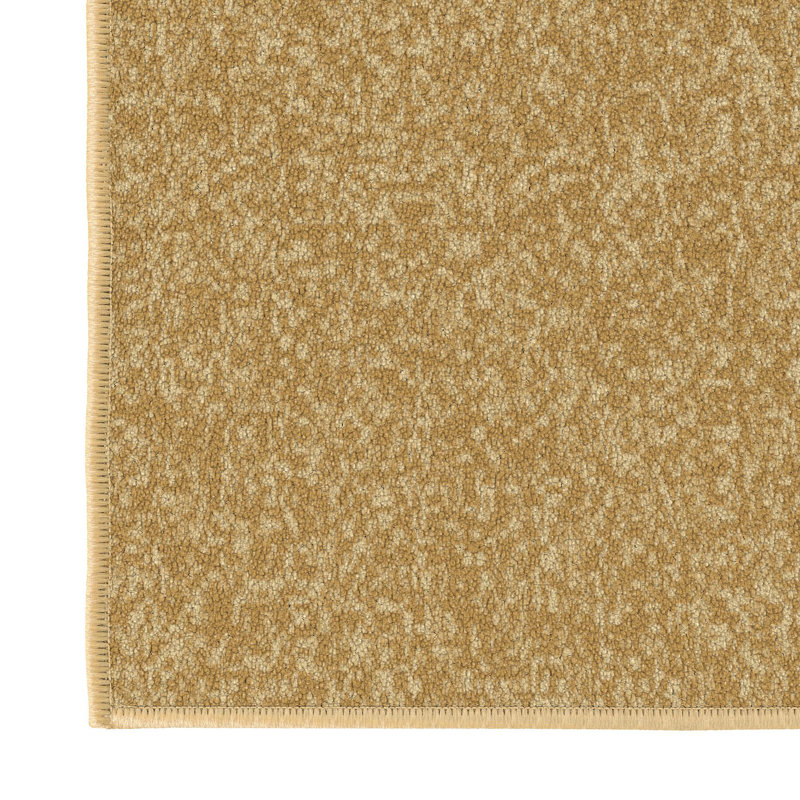 Beige Polyamide Non-Slip Rubberback Runner Rug for Kitchen