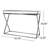 Silver Steel Console Table