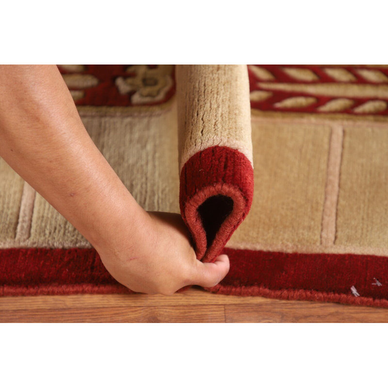 Tapis oriental géométrique népalais 9 x 12