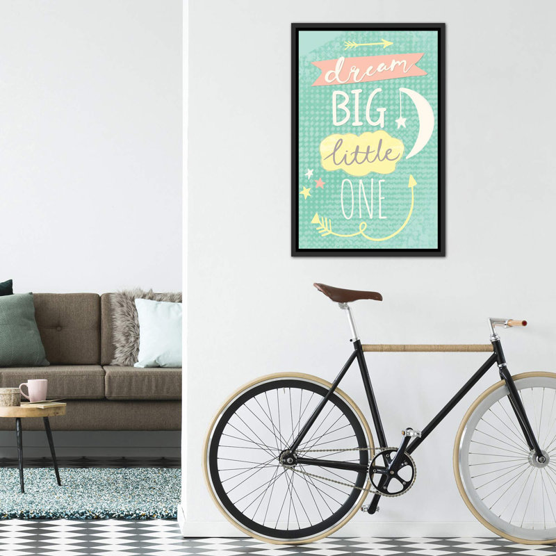 «Hello Sweet Baby», art encadré, H 40 po x l 26 po x P 1,5 po, Toile avec cadre noir patiné
