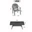 Ensemble de patio en fonte d'aluminium exquis avec fonction empilable et coussins confortables-1845248214-1845248215