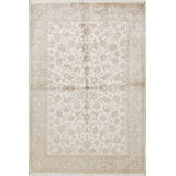 Wool Oriental Area Rug in Ivory/Khaki
