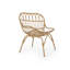 Chaises modernes - 2 pièces, brun, l 29,44 po x l 24,25 po, H 33,15 po, structure en fer pour faux jardin, cadre, brun