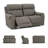 Orwin 74'' Faux Leather Power Reclining Loveseat