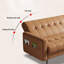 Canapé modulaire brun en polyester avec rangement