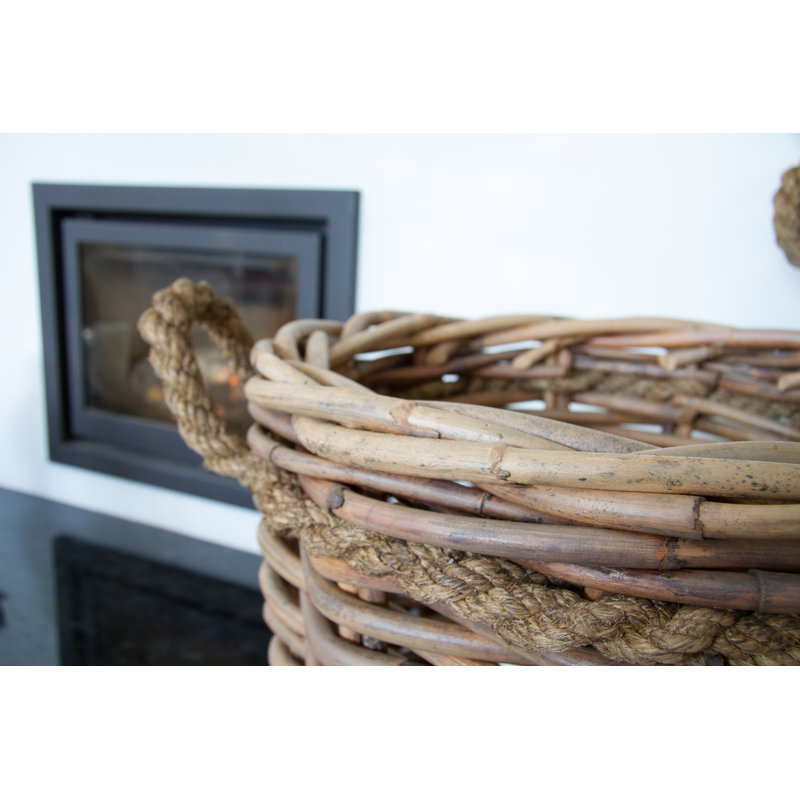 Wallen Rattan Log Carrier