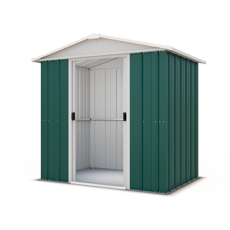 6 ft. W x 7 ft. D Metal Apex Garden Shed