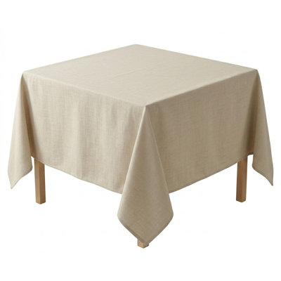 Bourland Plain Linen Look Tablecloth