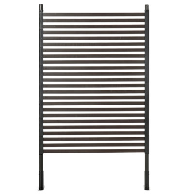 59.1'' H x 36.6'' W Brown Metal Fence Panels Included