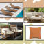Indoor / Outdoor Orange Square Throw Pillow Cover-12652016