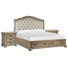 Queen Upholstered Sleigh Storage Bed With 2 Nightstands