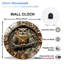 Horloge murale en bois avec horloge murale 12 po