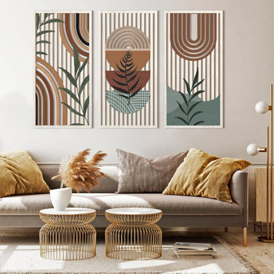 Geometric Wood Bohemian Wall Art