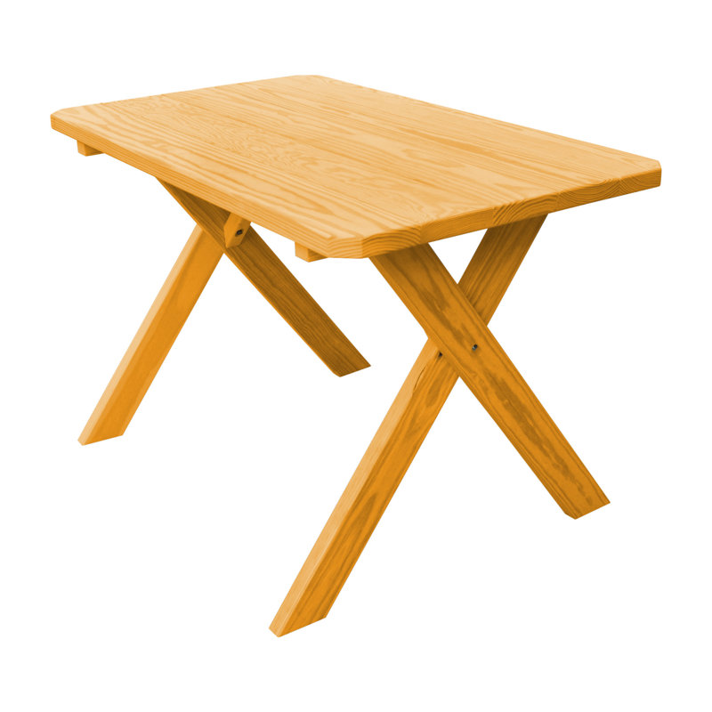Tristan Pine Outdoor Table, Natural Stain