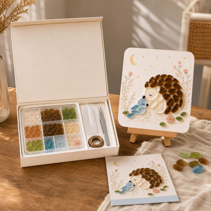 Trousse de décoration murale pour pendentif à faire soi-même avec support et autocollants (10 ml)., D