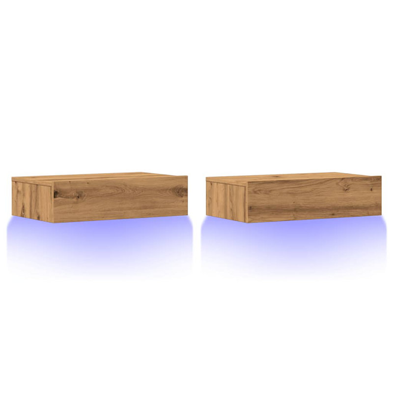 Burtundy Unfinished TV Stand for TVs up to 24", Artisan Oak