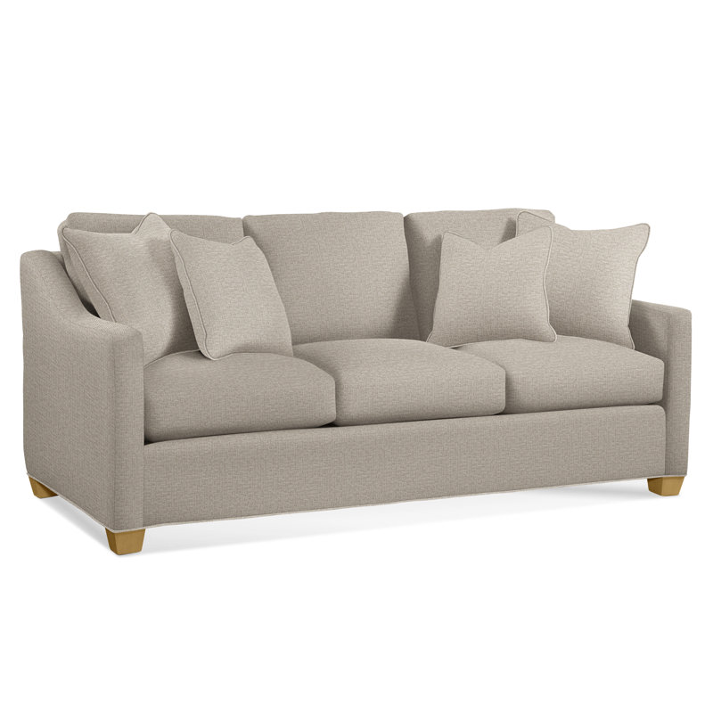 Oliver Sofa, Natural Finish, Frond Melon; 0448-24