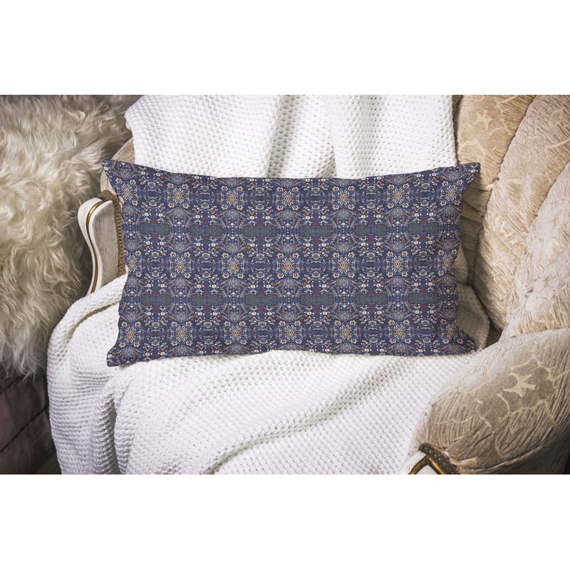 Coussin Shalimar, Bleu / Orange