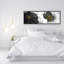 Fleurs blanches assorties - toile encadrée 16 po x 48 po
