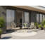 Round Steel Outdoor Bistro Table - 50 cm W 50 cm D