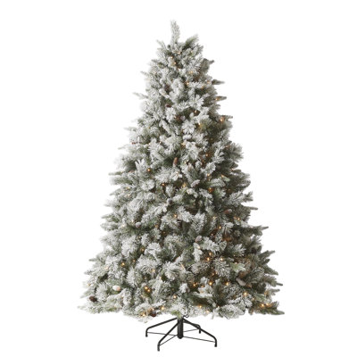 8' H Lighted Artificial Christmas Tree
