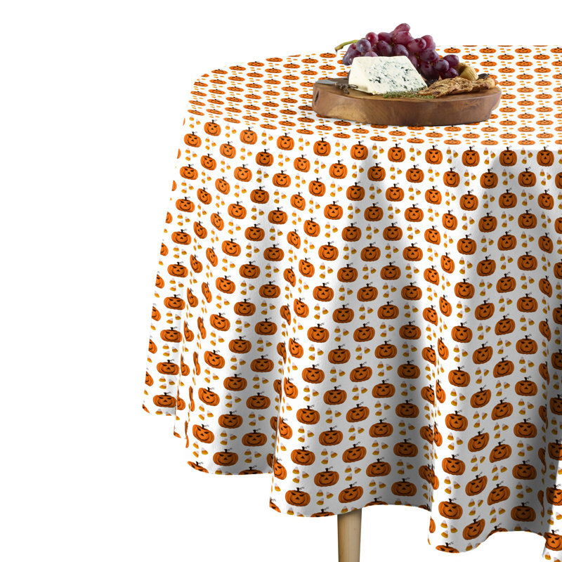 Knowles Geometric Round Tablecloth, 102" W x 102" L
