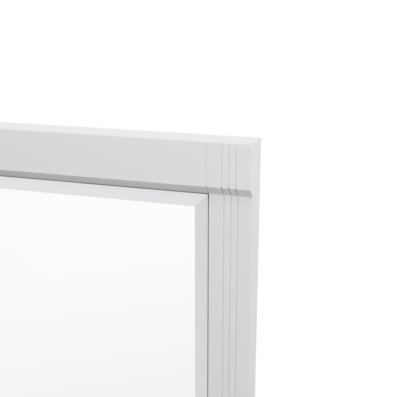 Bellshire Mirror, 38" x 26", Bright White
