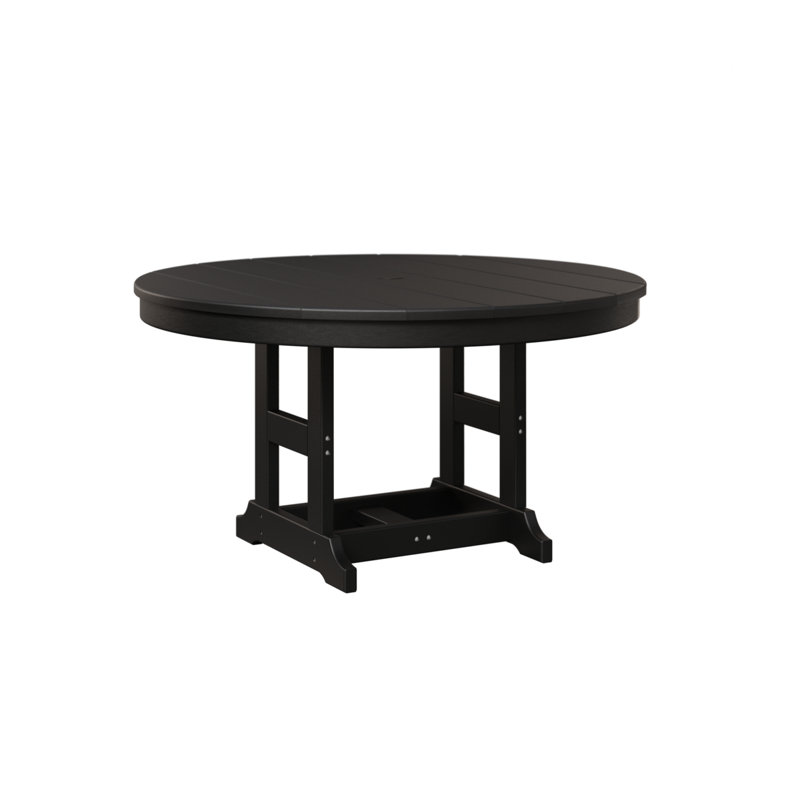KIDS Outdoor Round Bar Table, Black