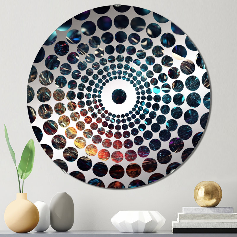 Himrod - Miroir décoratif à cercles concentriques, 23,6 po x 23,6 po