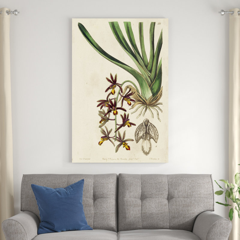 Orchidée de printemps V, H 48 po x l 32 po x P 1,25 po